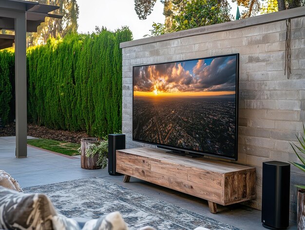 When an Outdoor Flat Screen TV Feels Like the Indoors