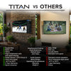 Titan G110 Mini-LED Outdoor TV, Full Sun, IP65 Smart Weatherproof TV, 4K HDR, 165 Hz, Google OS, Up to 5000 Nits, Wi-Fi 6, Dolby Atmos, DTS Virtual, Outdoor TV Cover, Slim Bezel, 2 Year Warranty