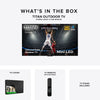 Titan G100 Mini - LED Outdoor TV, Covered Patio, IP65 Smart Weatherproof TV, 4K HDR, 144 Hz, Google AI OS, Up to 3000 Nits, Wi - Fi 6, Dolby Vision & Atmos, Onkyo, Outdoor TV Cover, Slim Bezel, 2 Year Warranty - Titan Outdoor TV