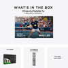 Titan G110 Mini - LED Outdoor TV, Full Sun, IP65 Smart Weatherproof TV, 4K HDR, 165 Hz, Google OS, Up to 5000 Nits, Wi - Fi 6, Dolby Atmos, DTS Virtual, Outdoor TV Cover, Slim Bezel, 2 Year Warranty - Titan Outdoor TV