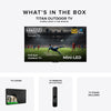 Titan G300 Mini - LED Outdoor TV, Full Sun, IP65 Smart Weatherproof TV, 4K HDR, 144 Hz, Google AI OS, Up to 5000 Nits, Wi - Fi 5, Dolby Vision & Atmos, Bang & Olufsen, Outdoor TV Cover, Slim Bezel, 2 Year Warranty - Titan Outdoor TV