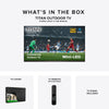 Titan TT - SQD Mini - LED Commercial - Grade Outdoor TV, Full Sun, IP65 Smart Weatherproof TV, 4K HDR, 144 Hz, Google AI OS, 10000 Nits, Bonus: Premium Tv Cover, 2 Year Warranty - Titan Outdoor TV